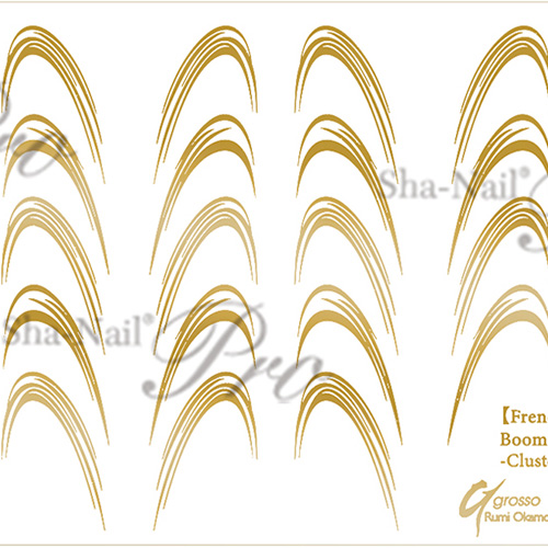 ■[STOCK]【plus/RUMI先生コラボ】Boomerang French Cluster-Gold-/ブーメランフレンチ クラスター ゴールド【ネコポス】