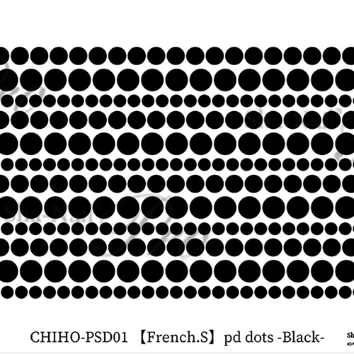 ♪■【French/CHiHO先生コラボ】pd dots Black/pdドット ブラック【お取り寄せ】【ネコポス】