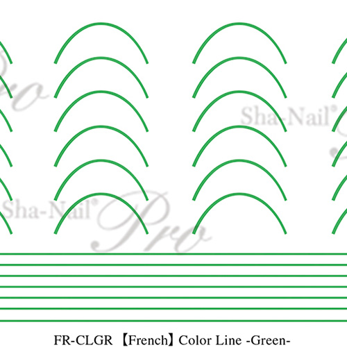 ■[STOCK]■【plus/French】Color Line Green/カラーライングリーン【ネコポス】