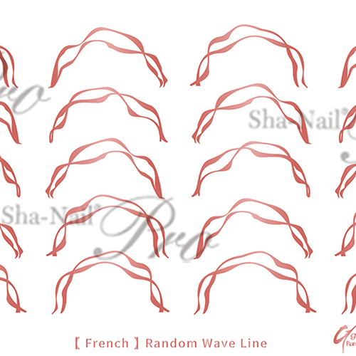 ■[OUTLET]【French/岡本瑠美先生監修商品】Random Wave Line -Whiskey Brown-/ランダムウエーブライン ウイスキーブラウン【ネコポス】