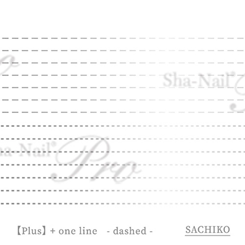 【plus/SACHIKO先生コラボ】+one line dashed-Silver-/プラスワンライン ダッシュド シルバー【ネコポス】