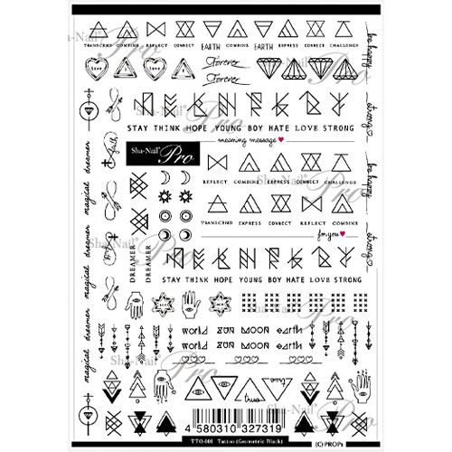 Tattoo タトゥー ジオメトリック ブラック ネコポス ネイル通販 Rednails Web Channel Tattoo タトゥー ジオメトリック ブラック ネコポス ネイル通販 Rednails Web Channel