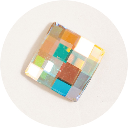 ■[OUTLET]プレシオサ1606 フラットバック チェススクエアAB 8×8mm(1個)【ネコポス】