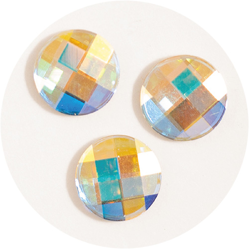 ■[OUTLET]プレシオサ1607 フラットバック チェスサークルAB 6mm(3個)【ネコポス】