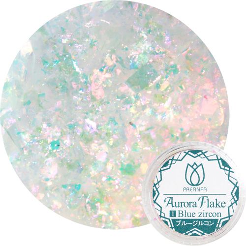 オーロラフレーク 1 ブルージルコン スポンジチップ付 ネコポス ネイル通販 Rednails Web Channel