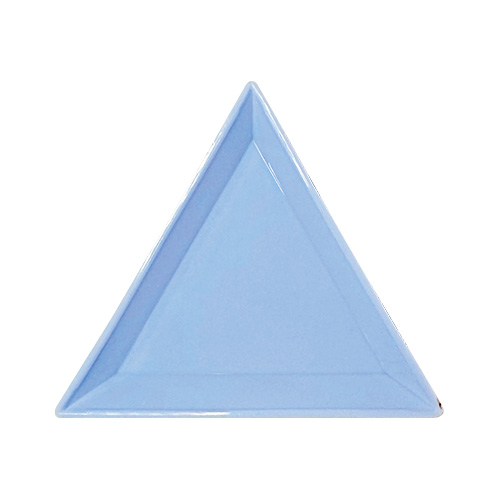 [ネイルNEW]三角トレイ ブルー 5個入【ネコポス】【お取り寄せ】