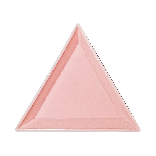 [ネイルNEW]三角トレイ ピンク 5個入【ネコポス】【お取り寄せ】