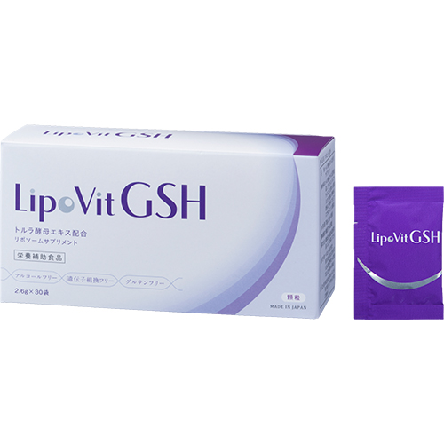 ■[STOCK]LipoVit GSH(リポビット国産リポソームGSH)30包入