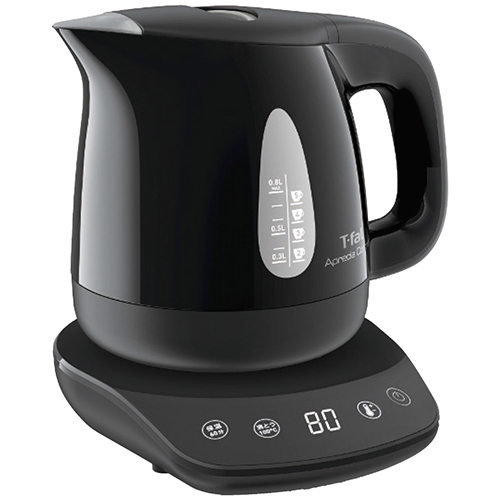☆[クリスマス]アプレシア コントロール 電気ケトル0.8l ブラック KO7208JP【お取り寄せ】