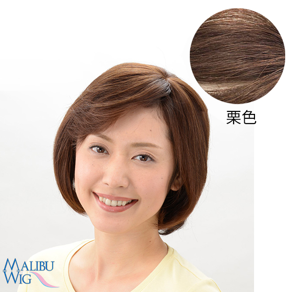 ミニつむじヘアピース　ワイドタイプ(栗色)【メーカー直送】