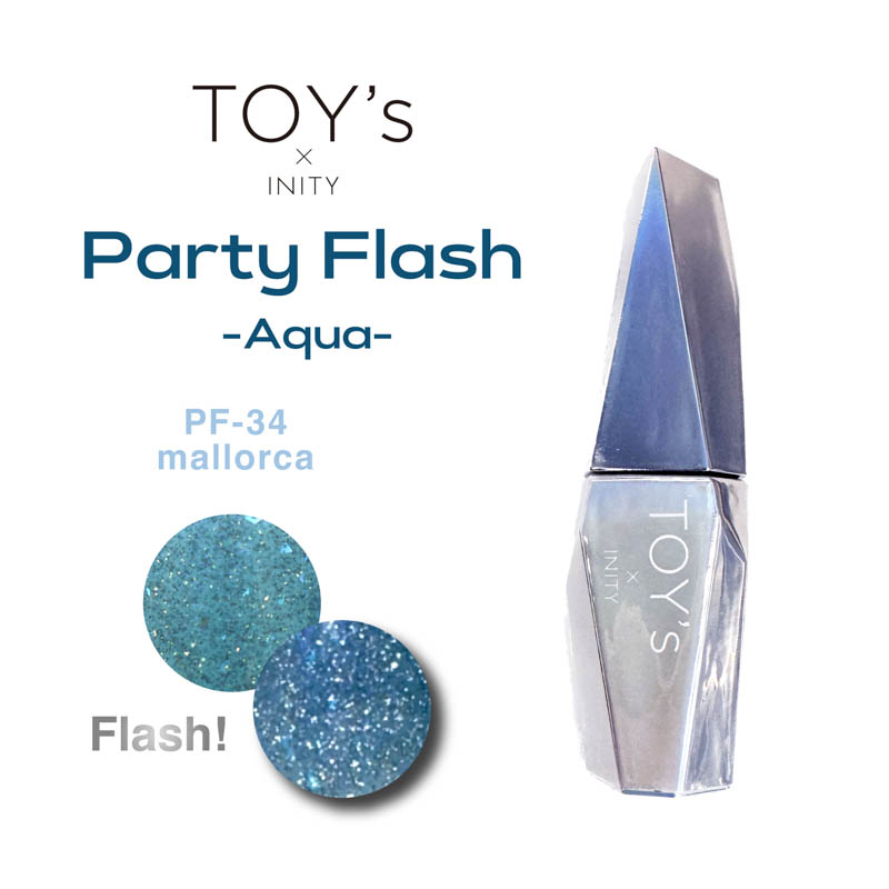 ♪【パーティーフラッシュ Aqua】カラージェル12ml T-PF34 マヨルカ