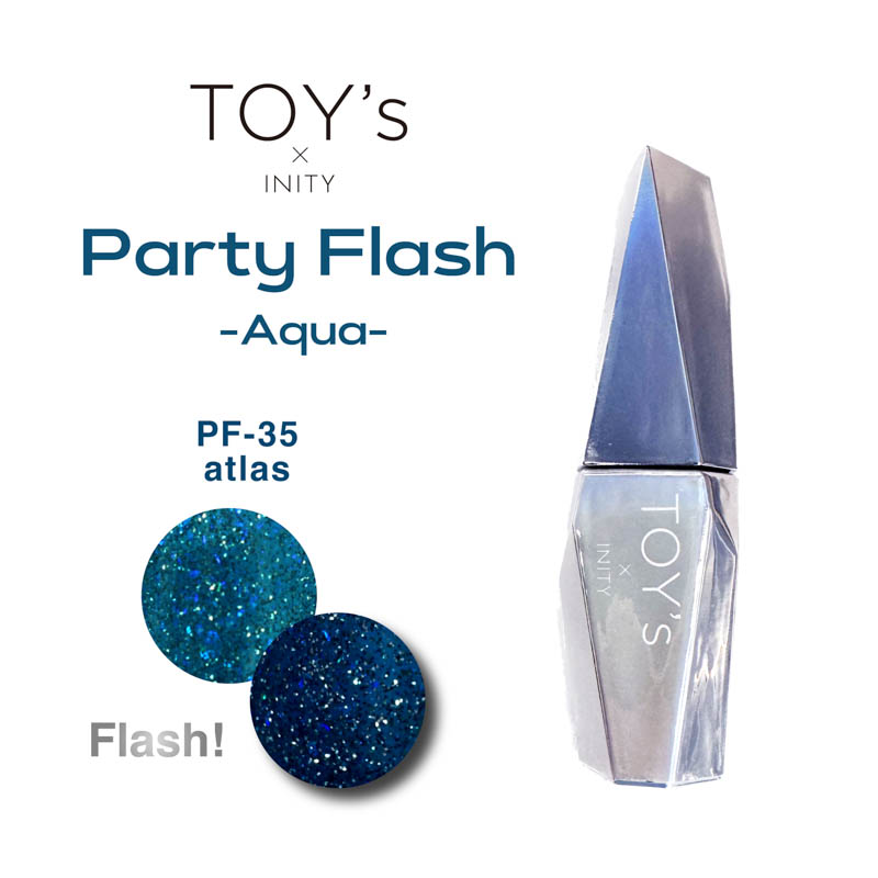 ♪【パーティーフラッシュ Aqua】カラージェル12ml T-PF35 アトラス