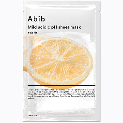 ■Abib アビブ マイルドアシディックpH シートマスク ユズフィット【ゆうパケット】