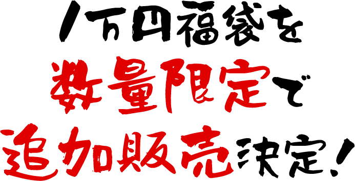 1月16日(月)11時より追加発売開始!