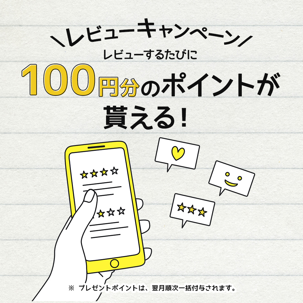 レビュー100ポイント